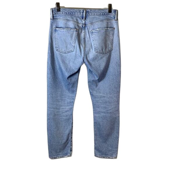 AGOLDE Toni Med-Light Wash Blue Mid-Rise Slim-Straight Leg Jeans Size 28 - Picture 4 of 14